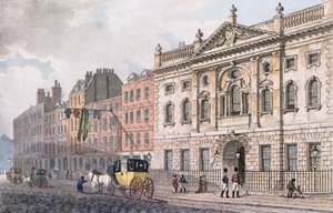 De zuidkant van Ironmongers Hall, uit 