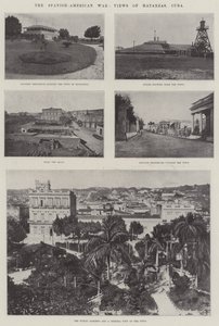 De Spaans-Amerikaanse oorlog, uitzichten op Matanzas, Cuba door English School