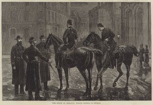 De toestand in Ierland, politiepatrouille in Dublin door English School