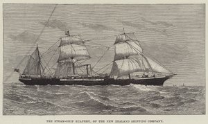 Het Stoomschip Ruapehu, van de New Zealand Shipping Company door English School