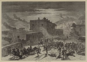 De bestorming van Kars (gravure) door English School