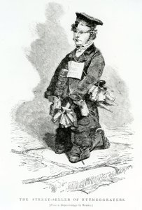 De Straatverkoper van Nootmuskaatraspen, c.1840 door English School