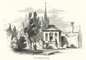 Het zomerhuis (gravure) door English School