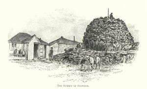 De Top van Snowdon (gravure) door English School