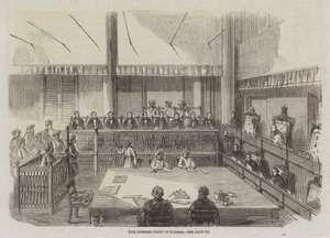 Het Hooggerechtshof van Madras (gravure)