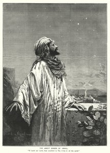 De zoete zangeres van Israël (gravure) door English School