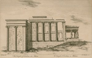 De Tempel van Erictheus in Athene door English School