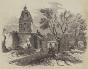 De Tempel van Ram Swamee, een Voorpost van het Britse Kamp voor Delhi door English School