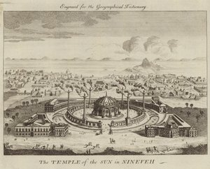 De Tempel van de Zon in Nineveh door English School