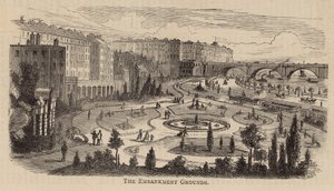 De Thames Embankment gronden door English School