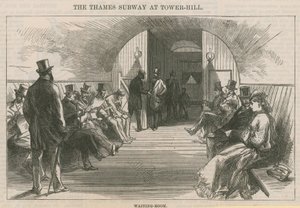 De Thames Subway bij Tower Hill door English School