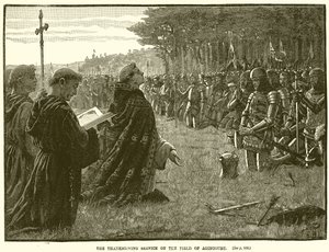 De Dankdienst op het Veld van Agincourt