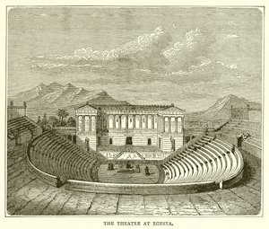 Het theater in Egesta door English School