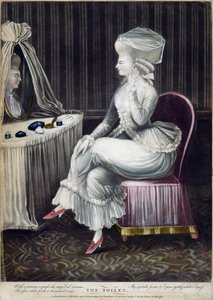 De Toilette, uitgegeven door Robert Sayer en J. Bennett, 1780 door English School