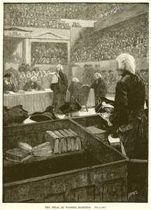 Het Proces van Warren Hastings door English School