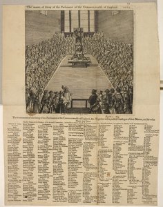 De ware manier van het zitten van het Parlement van het Gemenebest van Engeland, enz. Samen met een perfecte catalogus van hun namen en voor welke plaatsen ze dienen