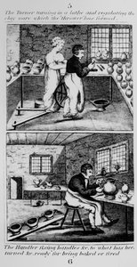 De draaier die de draaibank draait, 1827