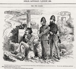 De Twee Wegen, illustratie, uitgegeven 7 augustus 1886