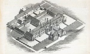 Het werkhuis van de Unie dat in Canterbury zal worden gebouwd, uit The Illustrated London News, 7 november 1846 door English School