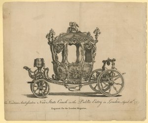 De nieuwe staatskoets van de Venetiaanse ambassadeurs door English School