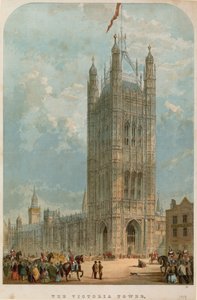 De Victoria toren, Westminster, Londen door English School