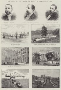Het bezoek van de prins van Wales aan Newcastle-on-Tyne door English School