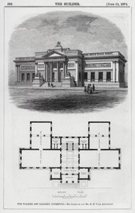The Walker Art Gallery, Liverpool (gravure) door English School