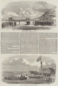 De Oorlog aan de Donau (gravure) door English School