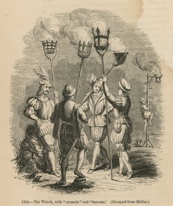 De Wacht met fakkels en bakens