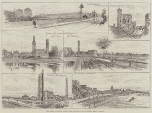 De watervoorziening van Londen, de Southwark en Vauxhall Water Company door English School
