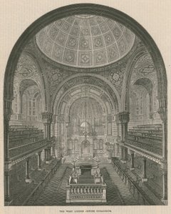 De West-Londense Joodse Synagoge door English School