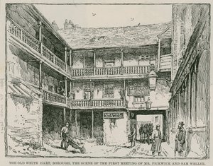 The White Hart, Southwark door English School