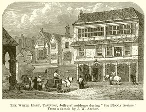 The White Hart, Taunton, Jeffreys verblijf tijdens de Bloody Assizes