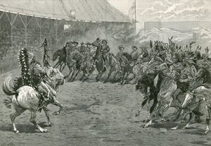 De Wild West Show bij Earls Court, West Brompton, Londen door English School