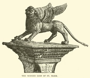 De Gevleugelde Leeuw van St. Mark door English School