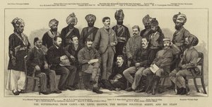 De Terugtrekking uit Kabul, de Britse Politieke Agent Mr Lepel Griffin en zijn Staf door English School
