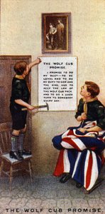De Wolf Cub Belofte, 1929 door English School