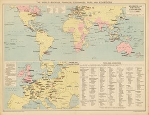 De Wereld, Beurzen, Financiële Beurzen, Beurzen en Tentoonstellingen door English School