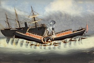 Het Wrak van de "Princess Alice", na 1878 door English School