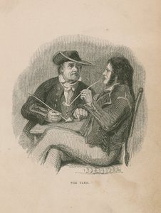 The Yarn; illustratie uit Poor Jack door Frederick Marryat door English School