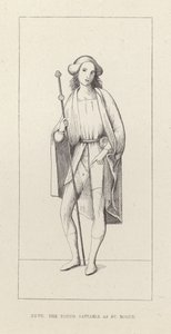 De jonge Raphael als St. Roque door English School