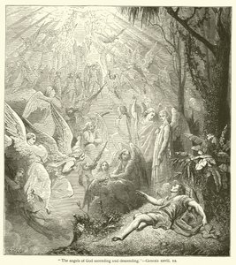 "De engelen van God stijgen op en dalen neer", Genesis, xxviii door English School