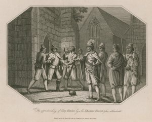 De arrestatie van Guy Fawkes door Sir Thomas Knevet en zijn bedienden door English School