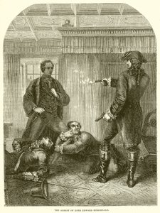 De arrestatie van Lord Edward Fitzgerald door English School