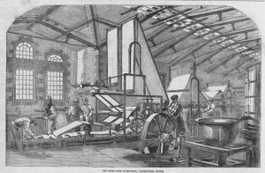 De bankbiljettenpapierfabriek door English School