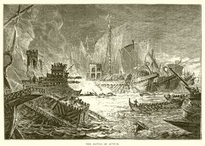 De slag bij Actium door English School