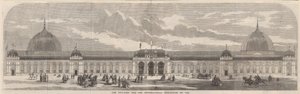 Het gebouw voor de Internationale Tentoonstelling van 1862 door English School