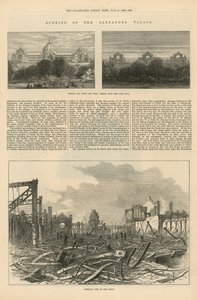 De brand van Alexandra Palace door English School