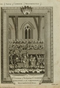 De ceremonie van het uitvoeren van de uitdaging van de kampioen