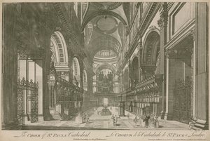 Het koor van St Pauls Kathedraal, Londen